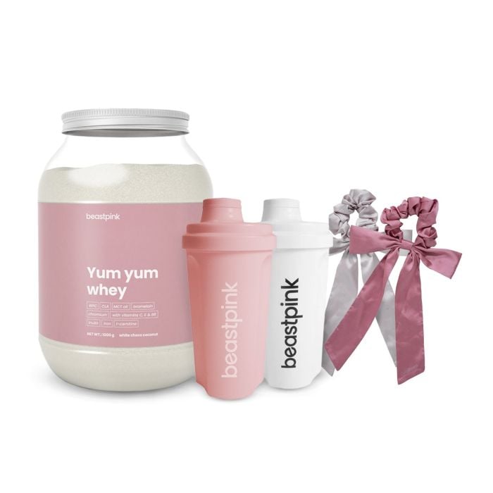 Yum Yum Whey - BeastPink 30 g - Karamellplätzchen