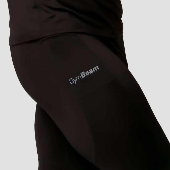 Pulse Laufleggings in Black - GymBeam L