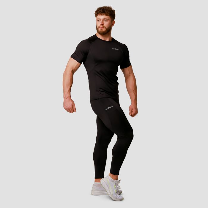 Pulse Laufleggings in Black - GymBeam L