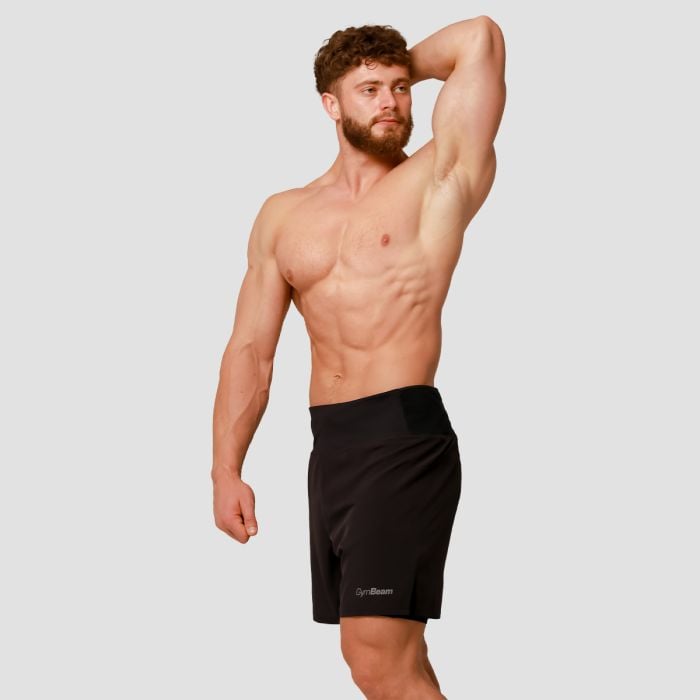 Pulse Laufshorts 2in1 in Black - GymBeam M