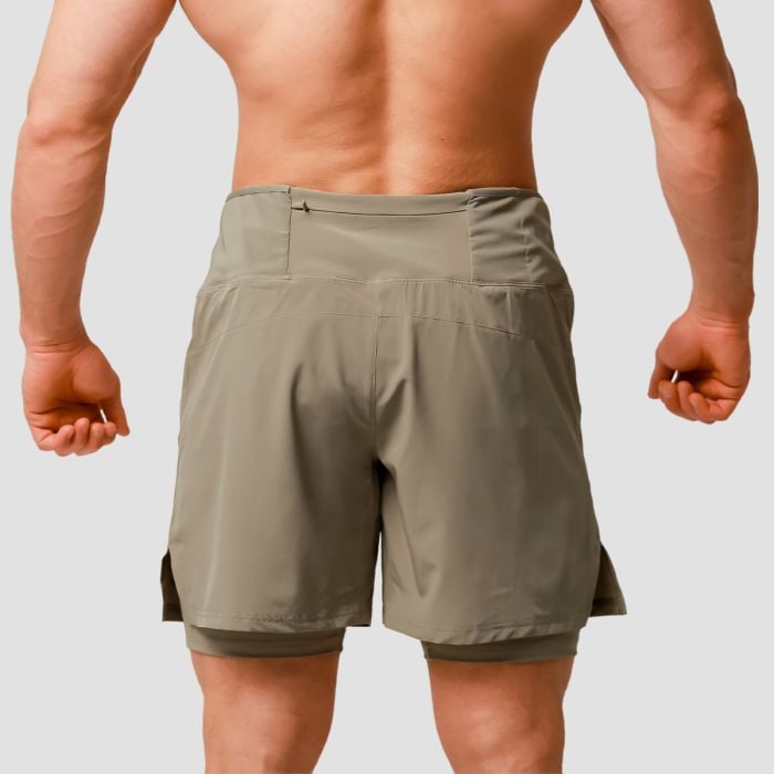 Pulse Laufshorts 2in1 in Vetiver - GymBeam XXL