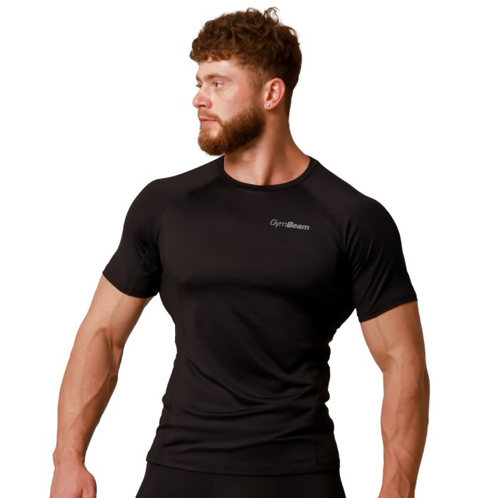 Pulse Running T-Shirt in Black - GymBeam L