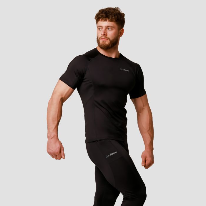 Pulse Running T-Shirt in Black - GymBeam L