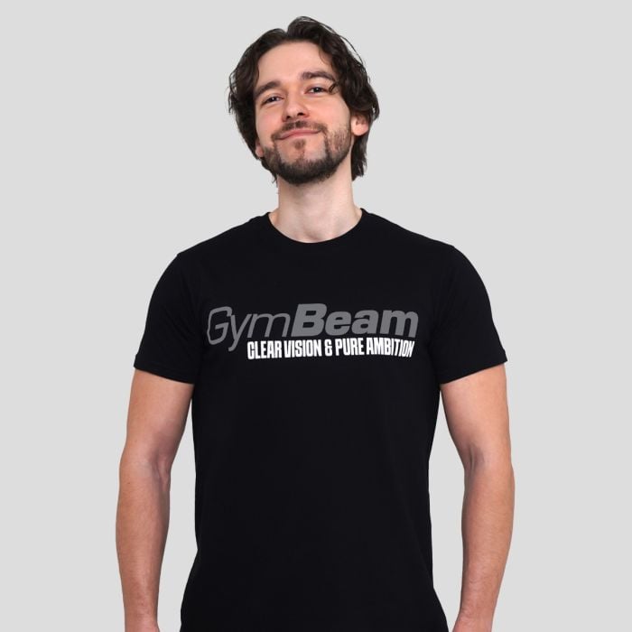 Pure Ambition T-shirt Black - GymBeam XXXL