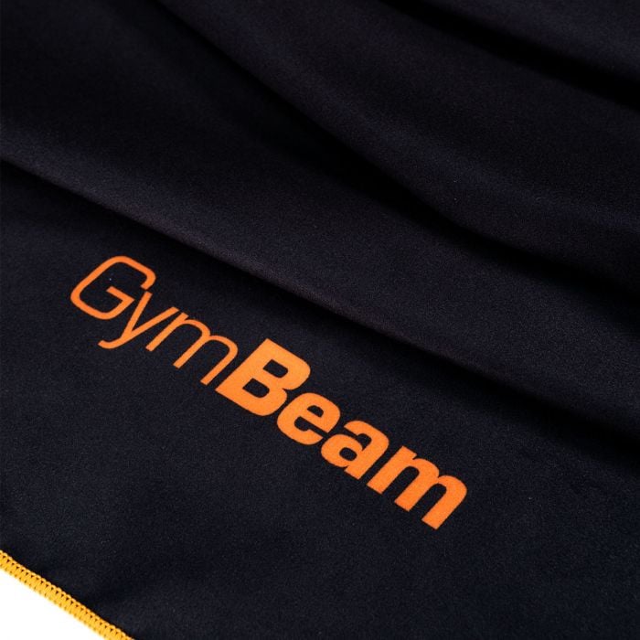 Schnelltrocknendes Sporthandtuch Black/Orange - GymBeam single_variant
