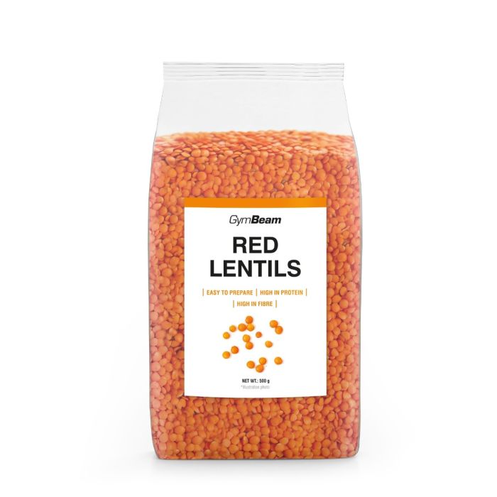 Red lentils - GymBeam 500 g