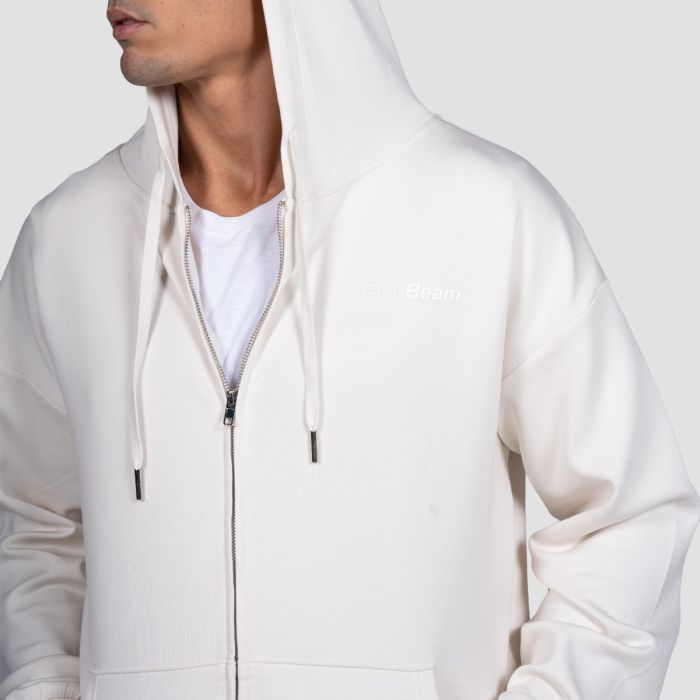 Relay Zip Hoodie Pearl - GymBeam M