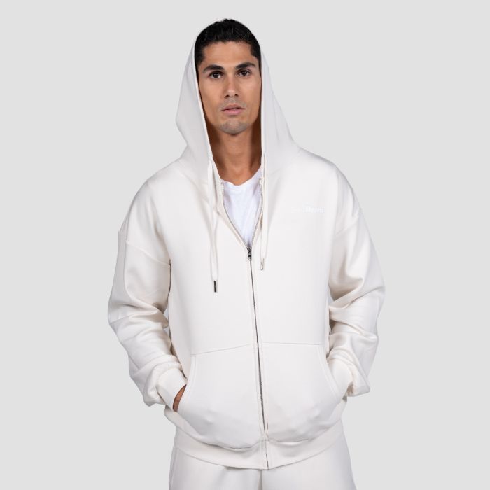 Relay Zip Hoodie Pearl - GymBeam M
