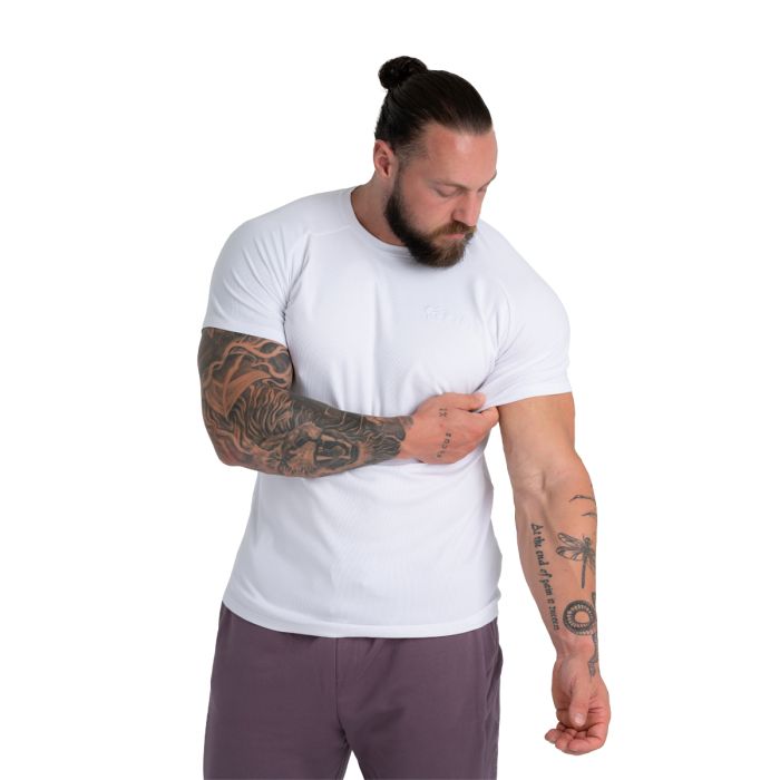 Ribbed T-Shirt in White - STRIX M