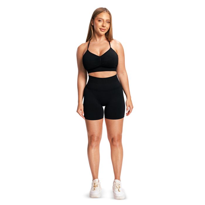 Sculpt Seamless Sports Bra Black - GymBeam S