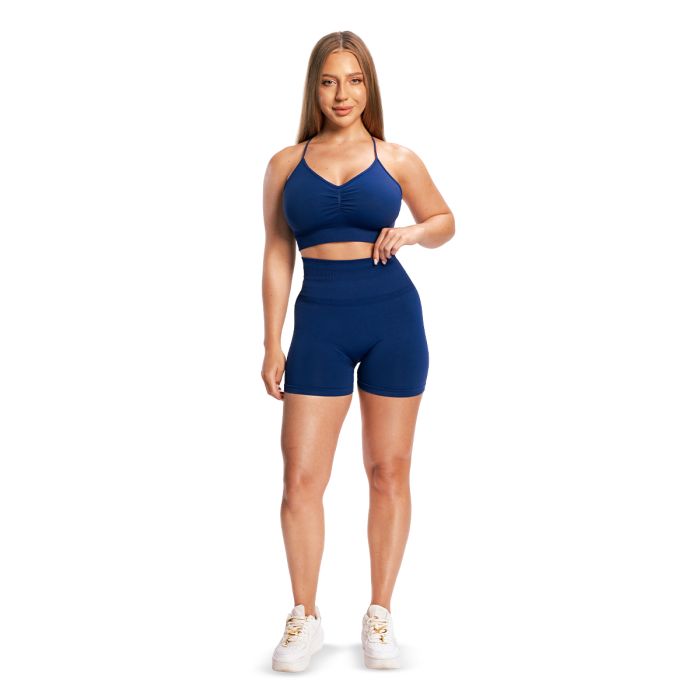 Sculpt Seamless Sports Bra Navy - GymBeam L