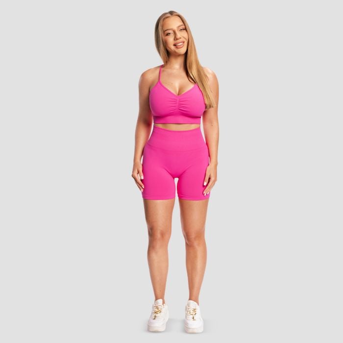 Sculpt Seamless Sports Bra Rose - GymBeam L