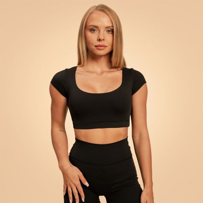 Sense Cropped T-Shirt für Frauen in Black - BeastPink M