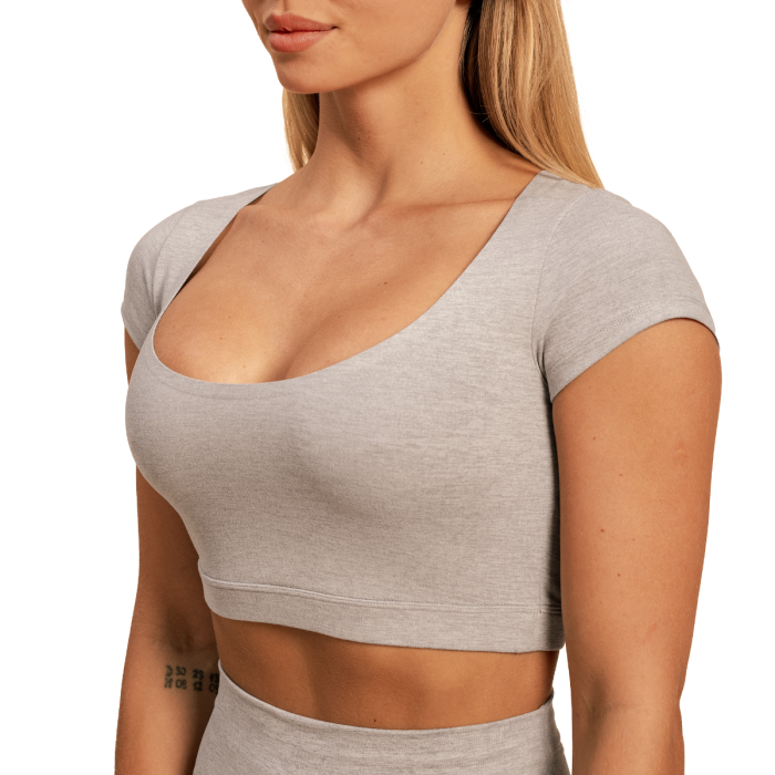 Sense Cropped T-Shirt für Frauen in Grey - BeastPink S