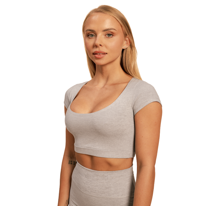 Sense Cropped T-Shirt für Frauen in Grey - BeastPink S