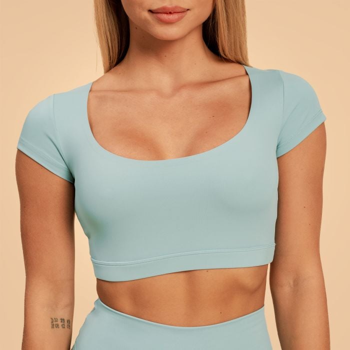 Sense Cropped T-Shirt für Frauen in Storm Blue - BeastPink M