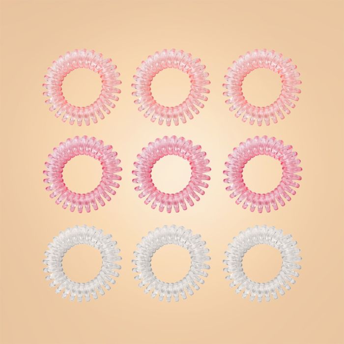 Spiral-Haargummi-Set in Pink - BeastPink single_variant