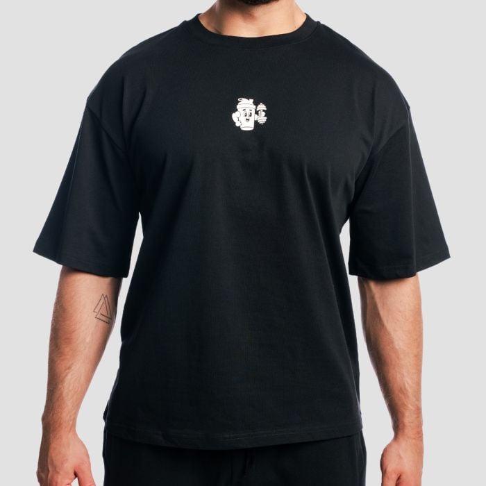 Shaker Boxy T-Shirt in Black - GymBeam S