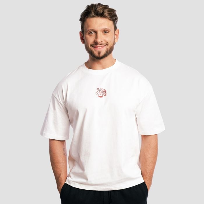 Shaker Boxy T-Shirt in White - GymBeam XL