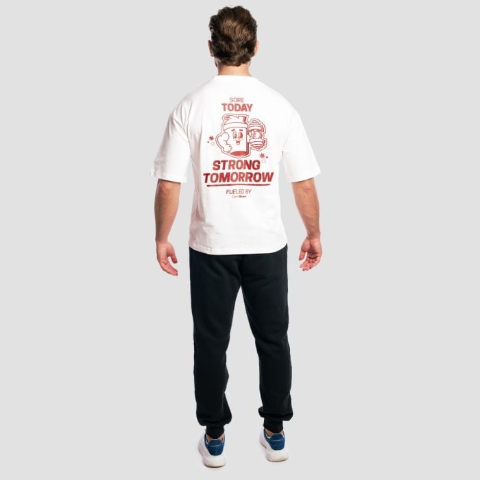 Shaker Boxy T-Shirt in White - GymBeam XL