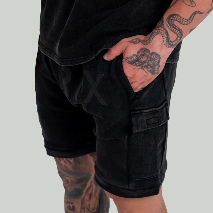 Shorts in Washed Black - STRIX XL
