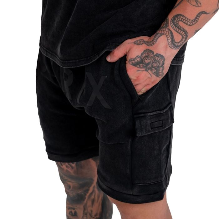 Shorts in Washed Black - STRIX XL