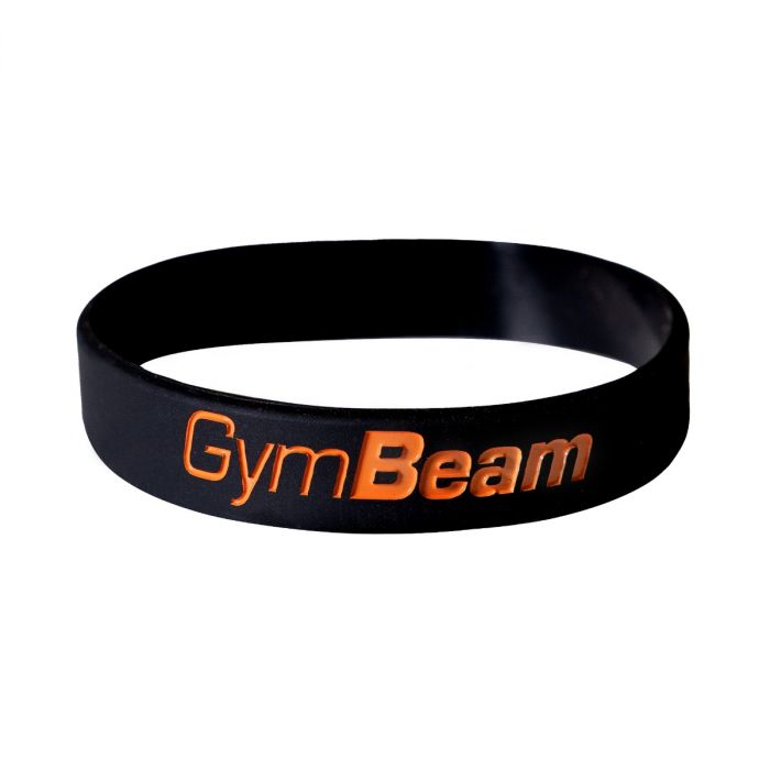 GB Silikonarmband in Black Orange - Gymbeam single_variant