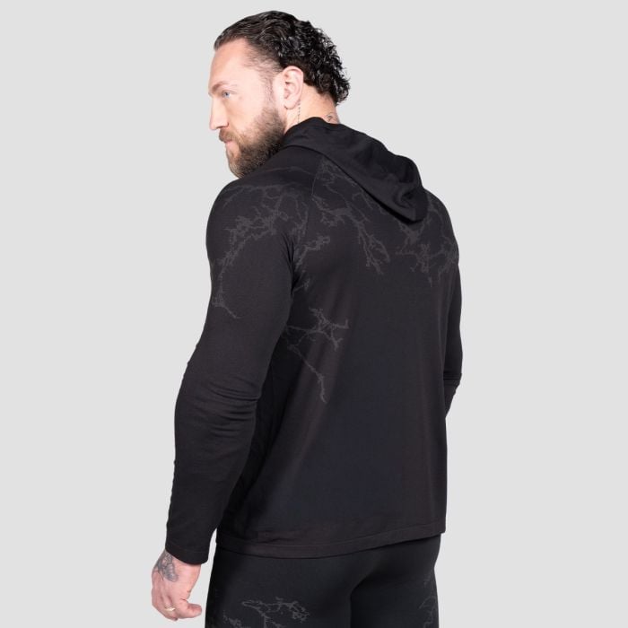 Static Langarm Shirt in Black - GymBeam XXL