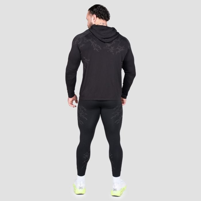 Static Langarm Shirt in Black - GymBeam XXL