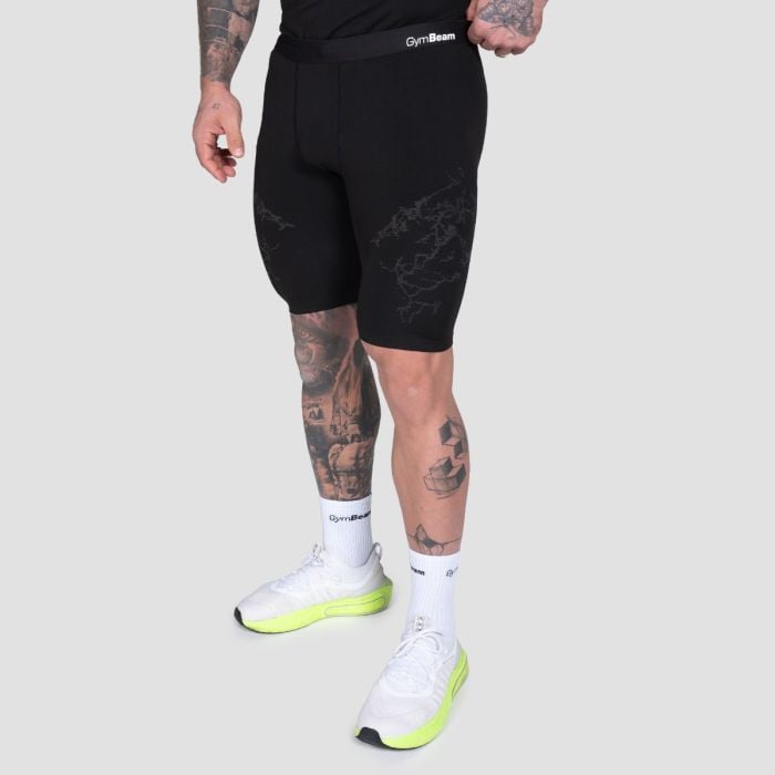 Static Seamless Shorts Black - GymBeam XXL