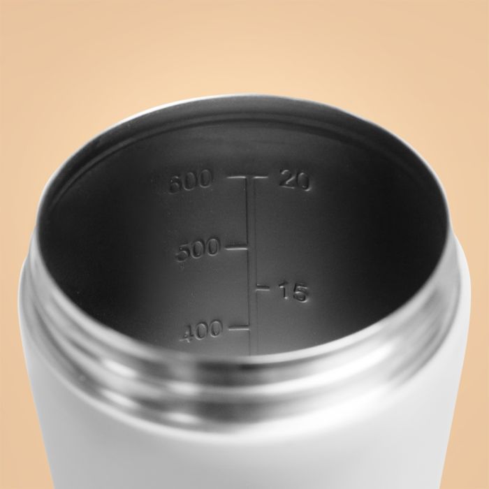 Stahl-Shaker (650 ml) in White - BeastPink single_variant