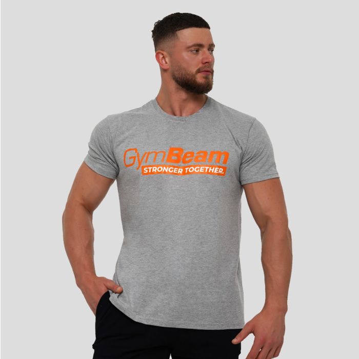 Stronger Together T-Shirt Grey - GymBeam XL
