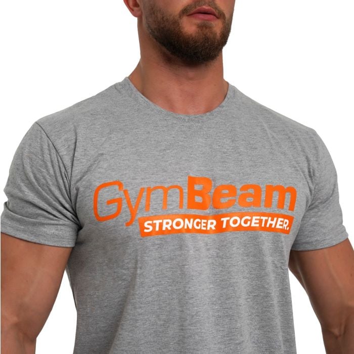 Stronger Together T-Shirt Grey - GymBeam XL