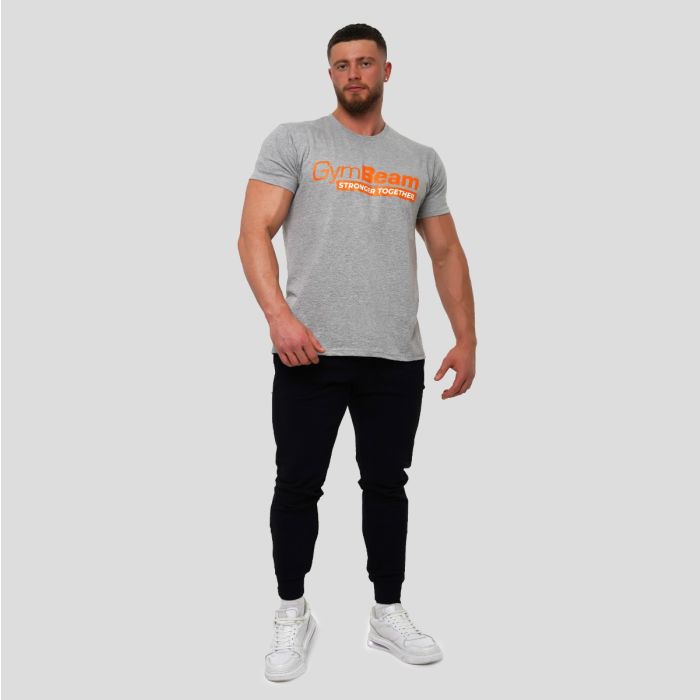 Stronger Together T-Shirt Grey - GymBeam XL
