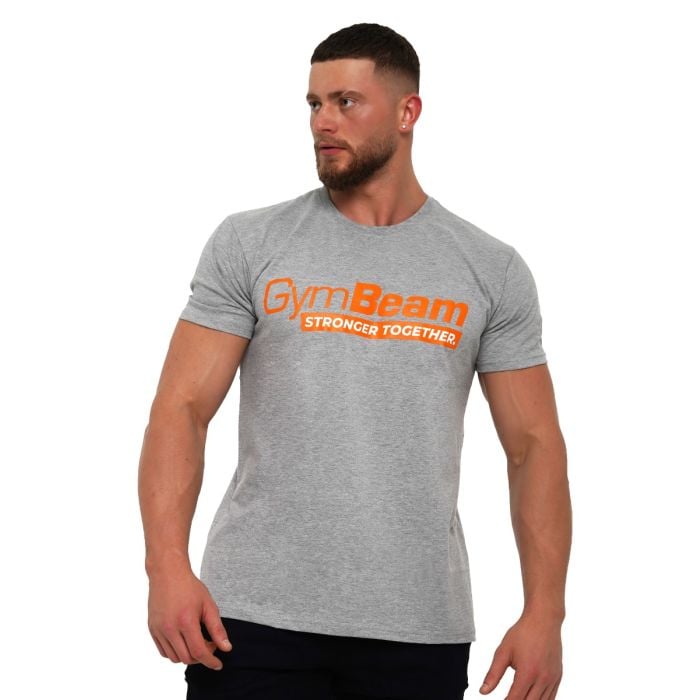 Stronger Together T-Shirt Grey - GymBeam XL