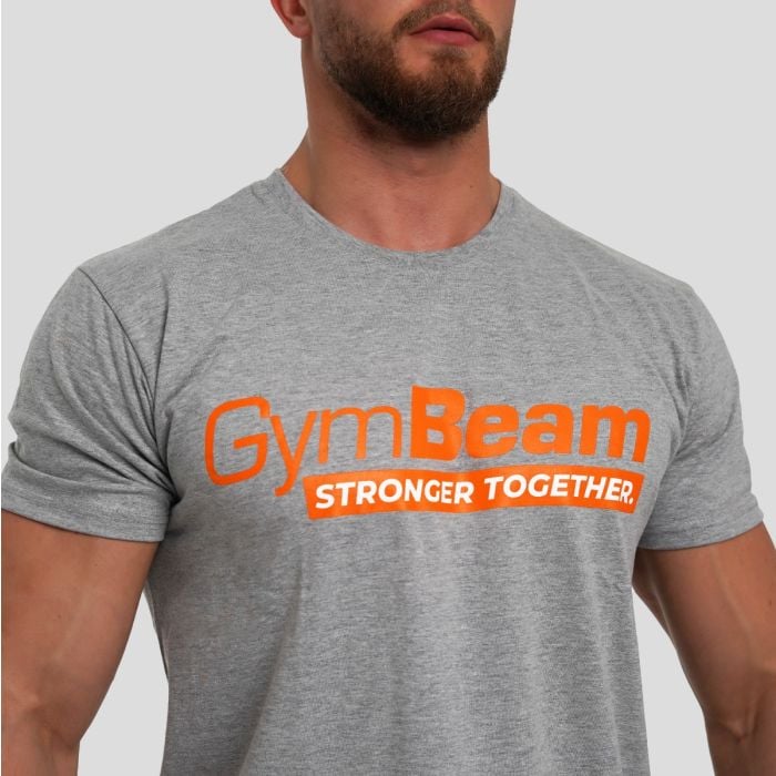 Stronger Together T-Shirt Grey - GymBeam XL