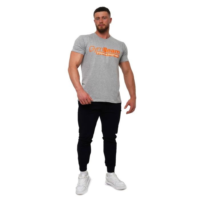 Stronger Together T-Shirt Grey - GymBeam XL