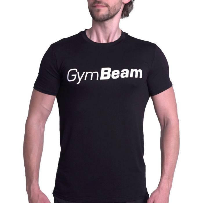 T-Shirt Essence Black - GymBeam XXL