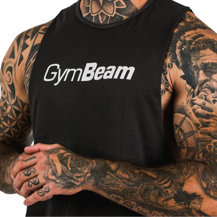 Cut-Off Tank Top für Männer in Black - GymBeam M