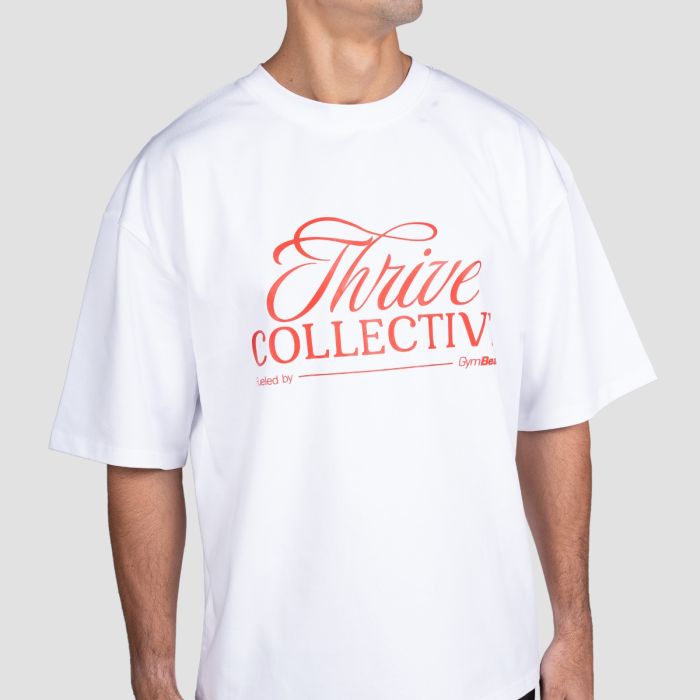 Thrive T-Shirt in White - GymBeam XXL