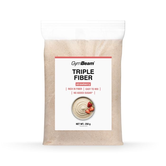 Triple Fibre - GymBeam 250 g - strawberry