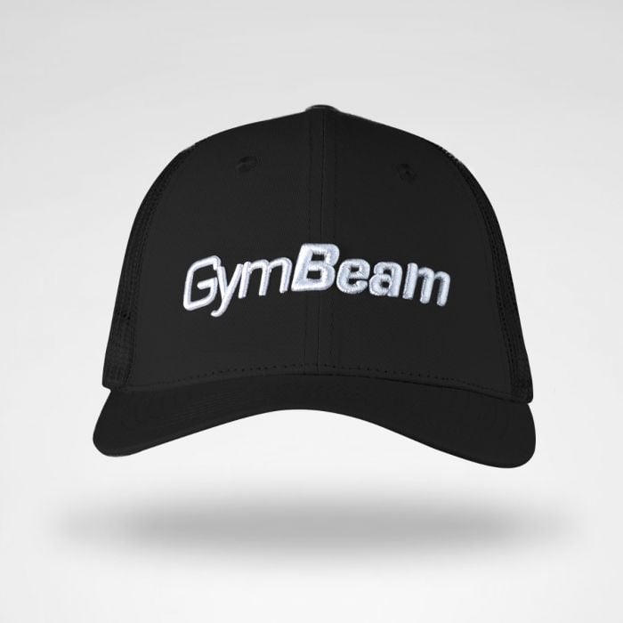 Mesh-Panel-Cap in Black - GymBeam schwarz