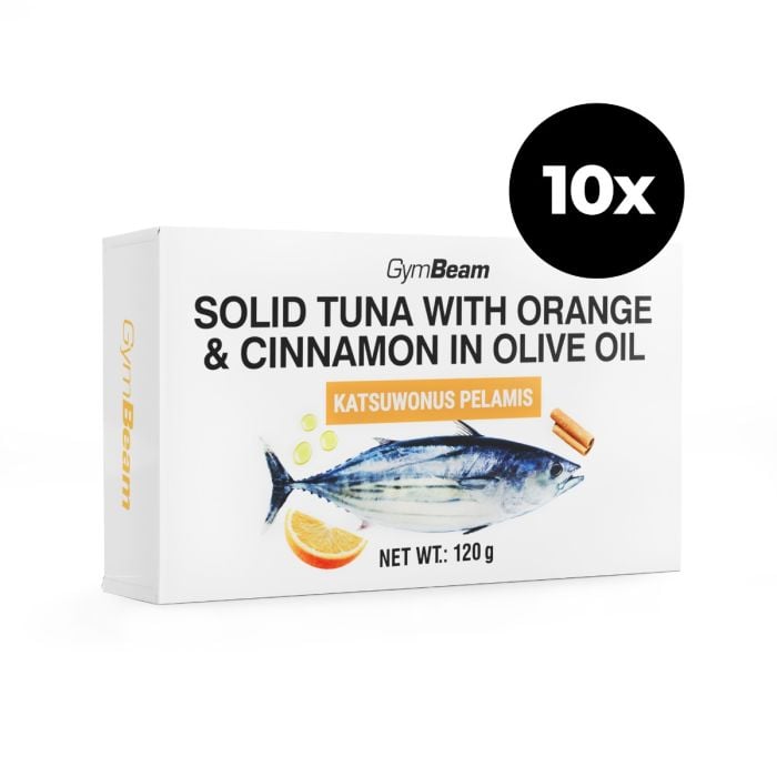 Tuna in Olive Oil with Orange & Cinnamon - GymBeam 120 g