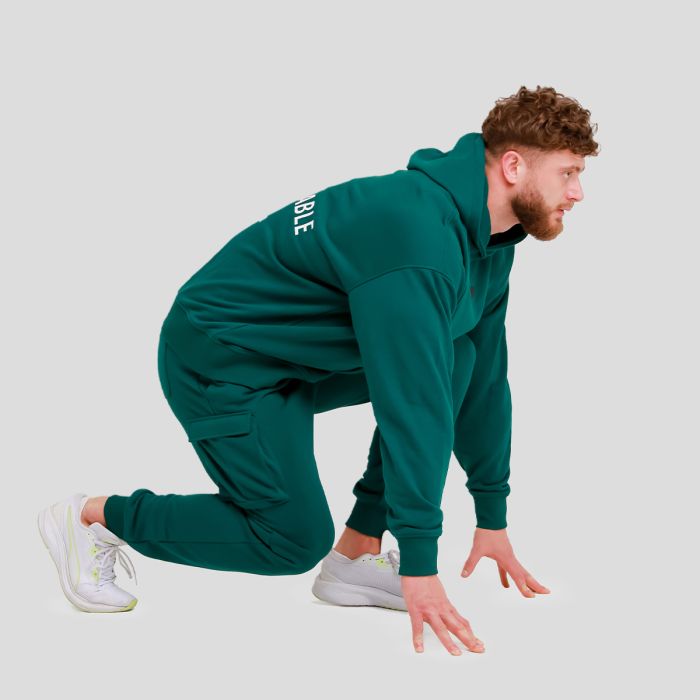 Unstoppable Hoodie in Green - GymBeam XXL