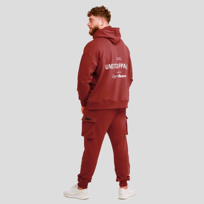 Unstoppable Hoodie in Red - GymBeam XXL