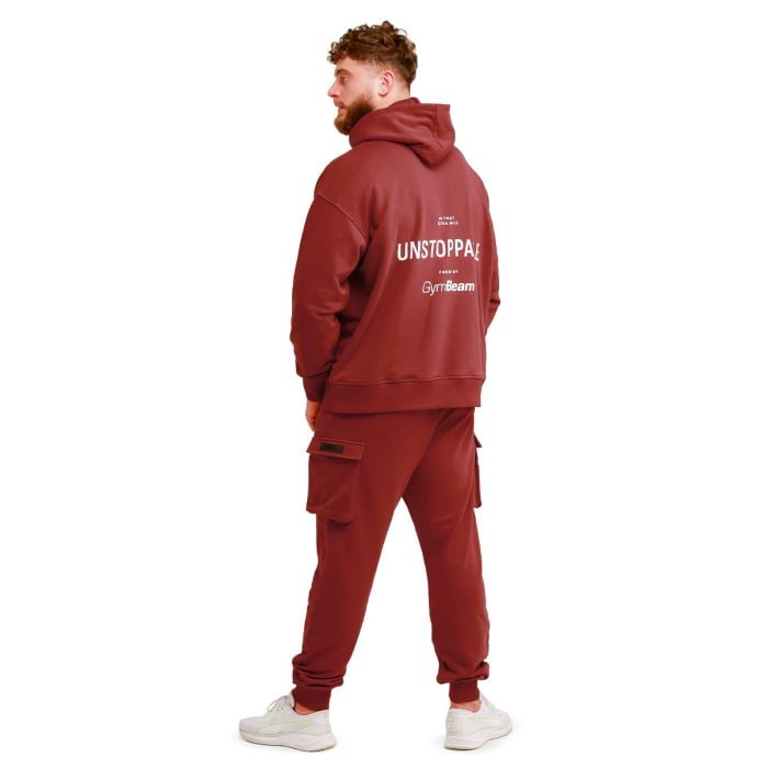 Unstoppable Hoodie in Red - GymBeam XXL