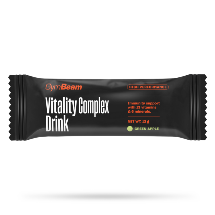 Vitality Complex Drink Probe - GymBeam 12 g - grüner Apfel
