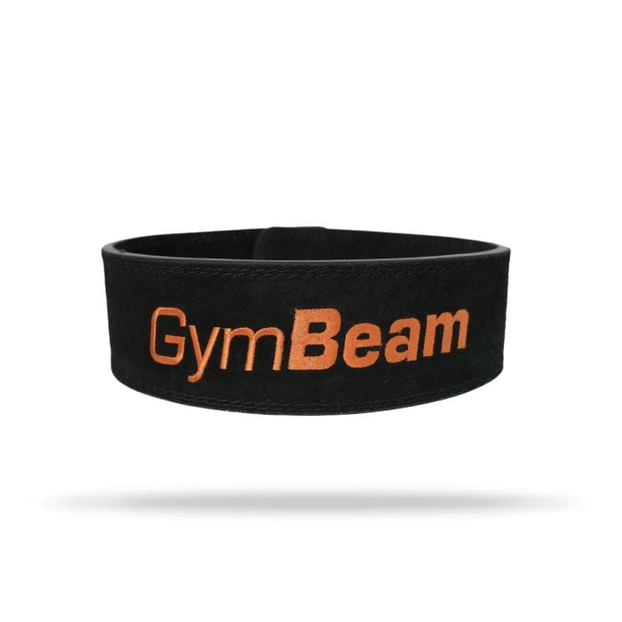 LEVER Gewichthebergürtel in Black/Orange - GymBeam XL