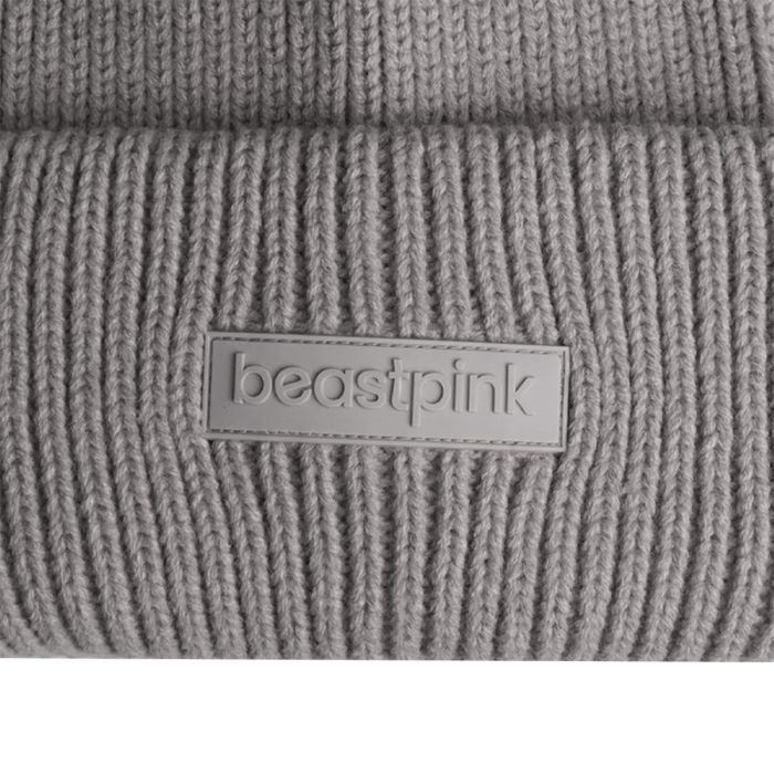 Wintermütze in Grey - BeastPink single_variant
