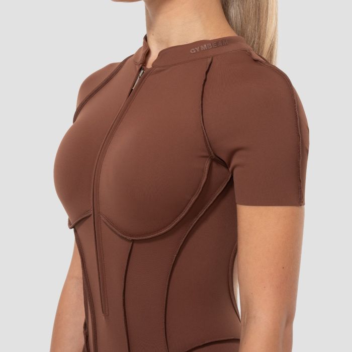 Women's Cosmo Jumpsuit Brown - GymBeam XS